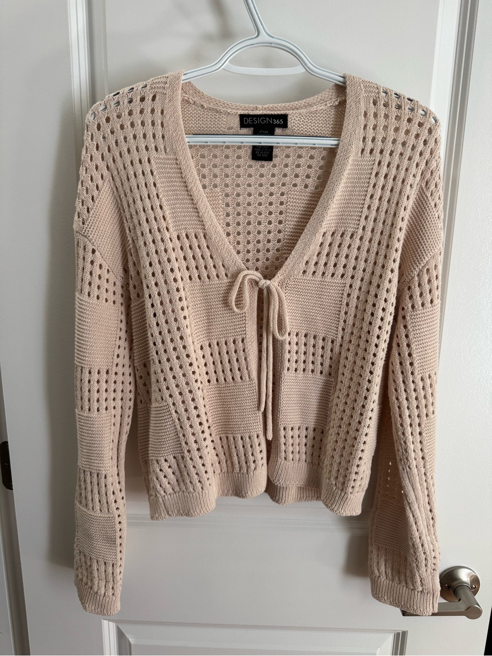 Design 365 100% Cotton tie Cardigan